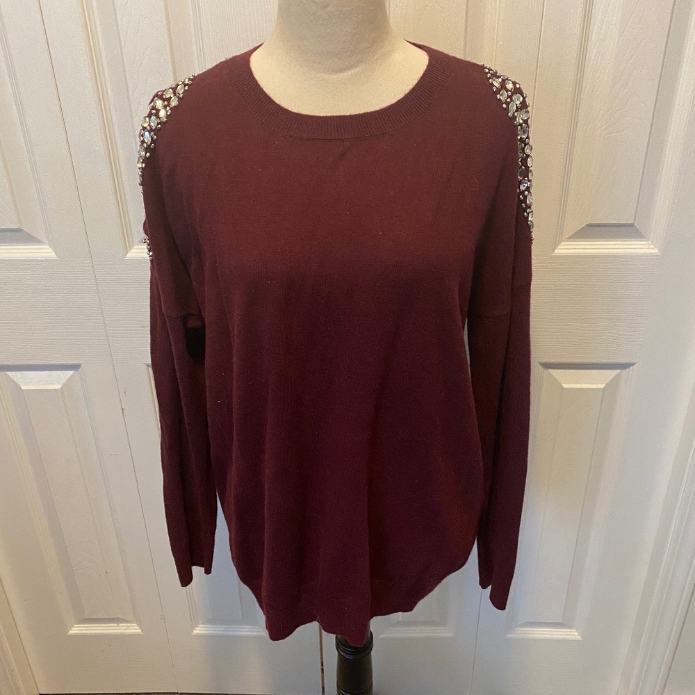 INC cold shoulder XL sweater